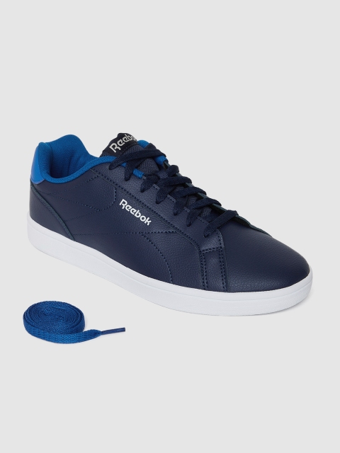 

Reebok Classic Men Navy Blue Solid Royal Complete Cln Sneakers