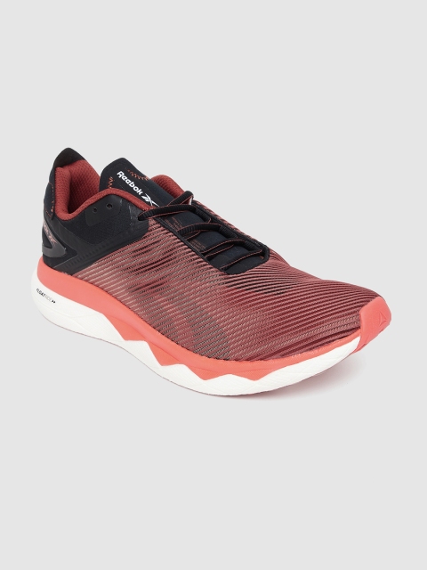 

Reebok Men Red and Black Floatride Panthea Patterned Running Shoes