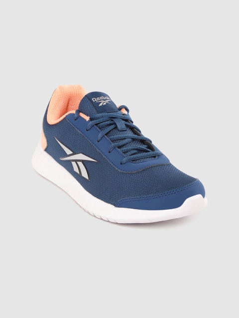 

Reebok Women Blue & Peach-Coloured Fast Motion LP Running Shoes