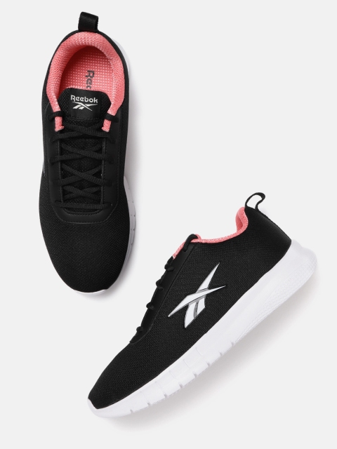 

Reebok Women Black Solid Stride LP Running Shoes