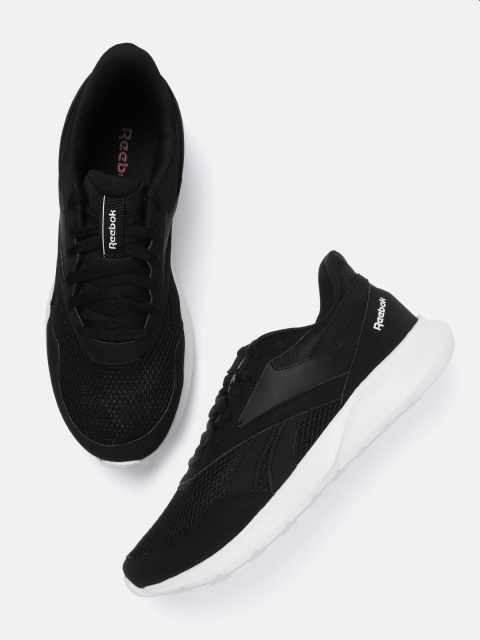 

Reebok Men Black Solid Quick Motion 2.0 Running Shoes
