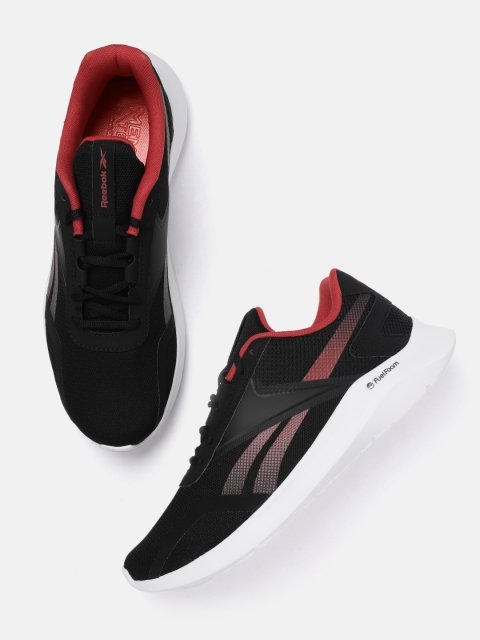 

Reebok Men Black Solid Energylux 2.0 Running Shoes
