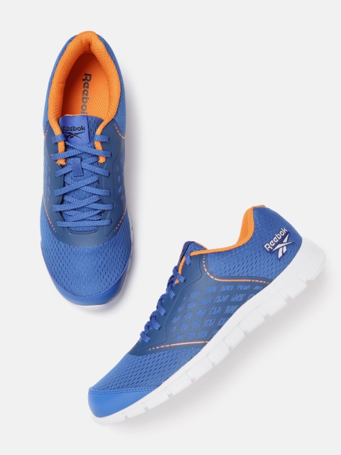 

Reebok Men Blue Woven Design Guide Stride LP Running Shoes