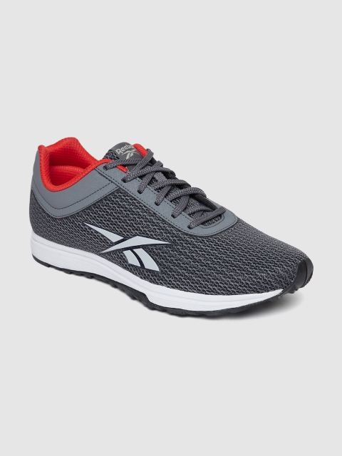 

Reebok Men Charcoal Grey Woven Design Training Pro Train Shoes