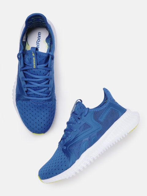 

Reebok Men Blue Woven Design Flexagon 3.0 Training Shoes