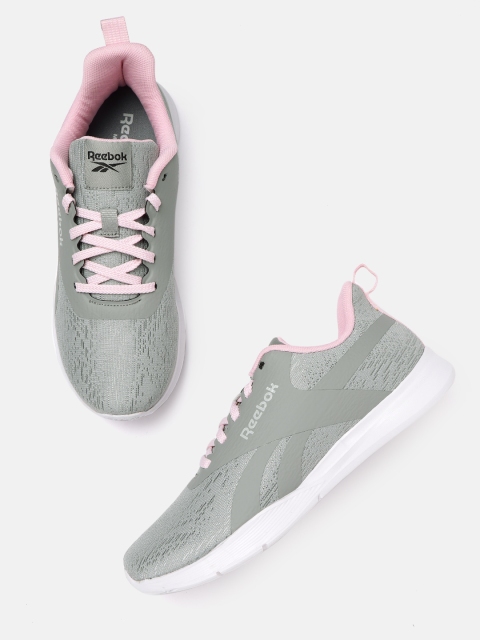 

Reebok Women Grey Woven Design Studio Skye Training Shoes