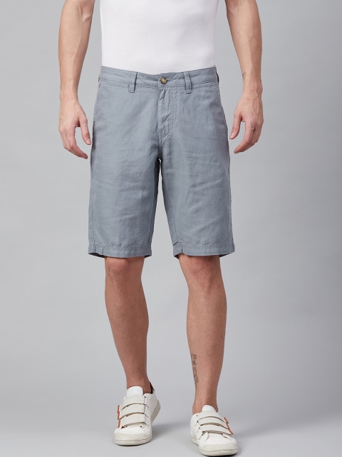 

Nautica Men Blue Solid Slim Fit Chino Shorts