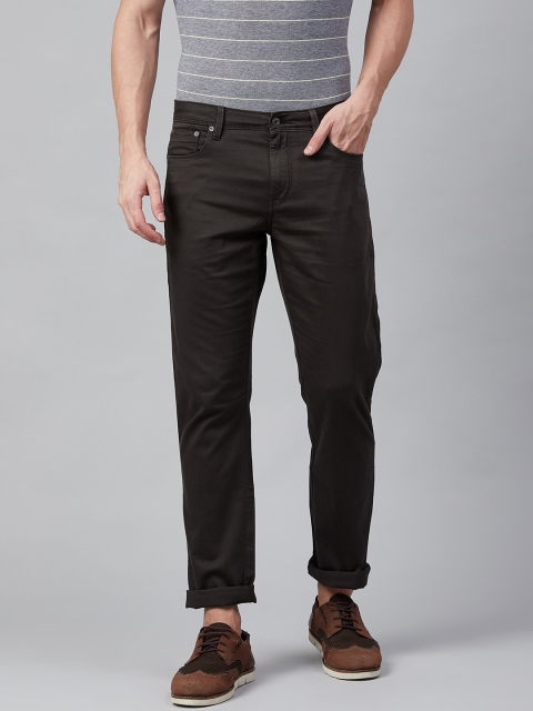 

Nautica Men Black Slim Fit Solid Regular Trousers
