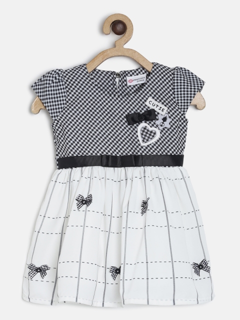 

Peppermint Girls Black & White Checked Fit and Flare Dress