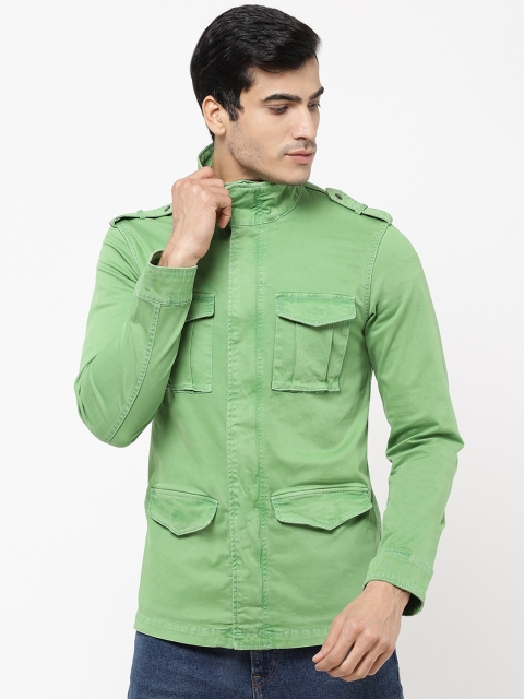 

STROP Men Green Solid Tailored Jacket