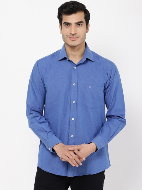 

STROP Men Blue Regular Fit Solid Casual Shirt