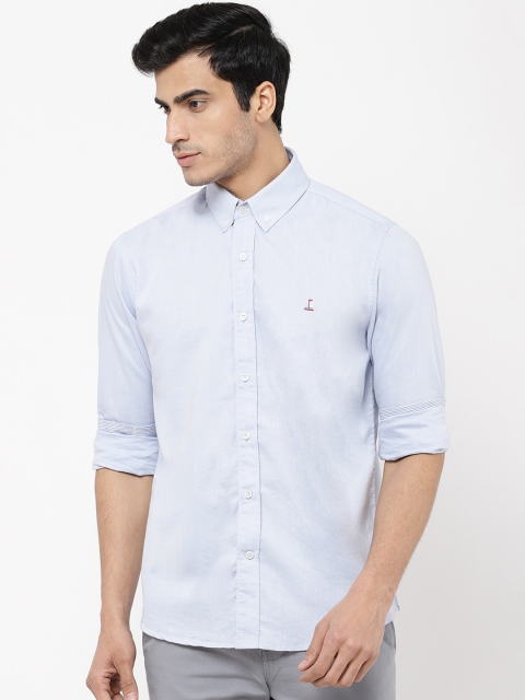 

STROP Men Blue Regular Fit Solid Casual Shirt