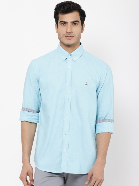 

STROP Men Blue Regular Fit Solid Casual Shirt