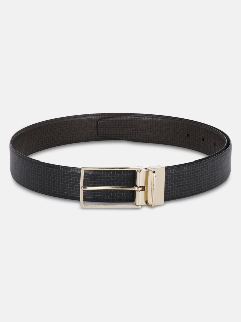 

Park Avenue Men Black & Brown Textured Leather Belt