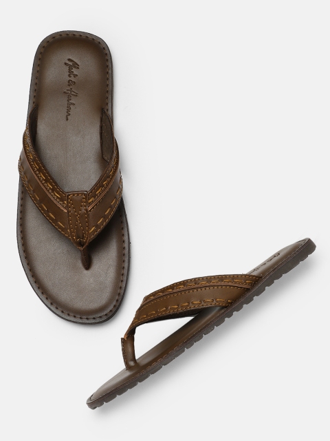 

Mast & Harbour Men Brown Comfort Sandals