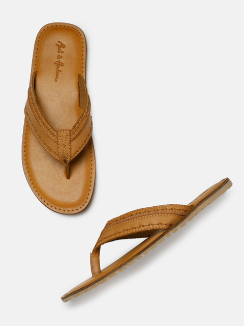 

Mast & Harbour Men Tan Brown Comfort Sandals