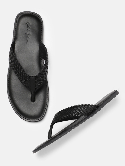 

Mast & Harbour Men Black Comfort Sandals