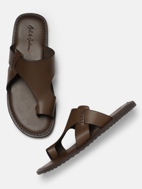 

Mast & Harbour Men Brown Comfort Sandals