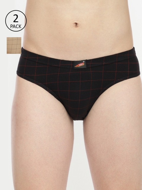 

SOLO Men Pack of 2 Briefs 10345871-1, Camel brown