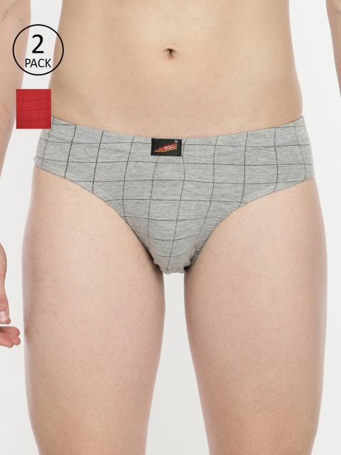 

Solo Men Red & Black Pack of 2 Briefs