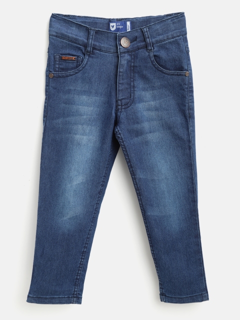 

612 league Boys Blue Regular Fit Mid-Rise Clean Look Stretchable Jeans
