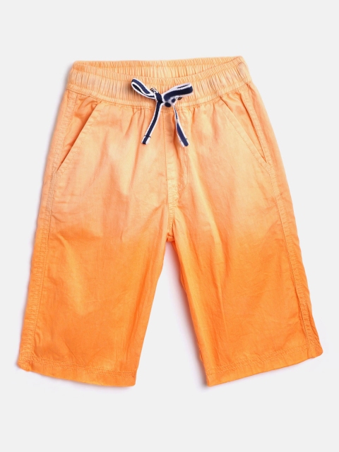 

612 league Boys Orange Ombre Effect Regular Fit Shorts