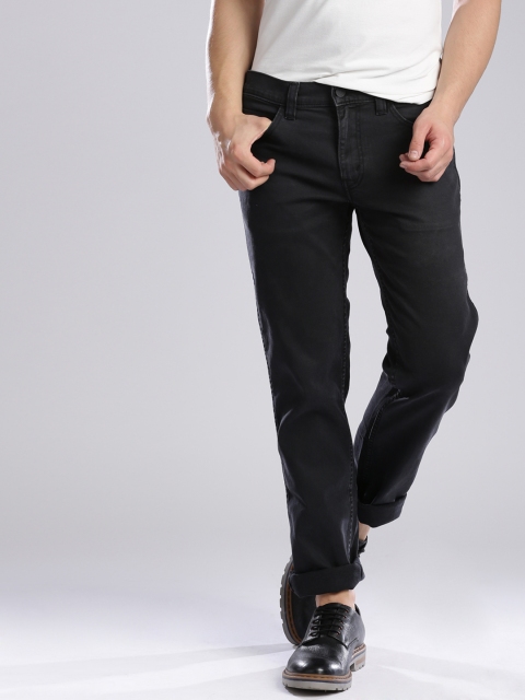 

Levis Men Black Solid Low-Rise Slim Fit Jeans