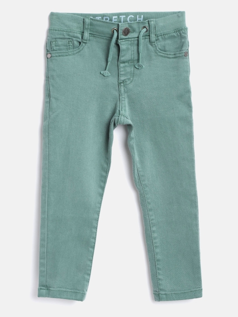 

Marks & Spencer Boys Olive Green Regular Fit Mid-Rise Clean Look Stretchable Jeans