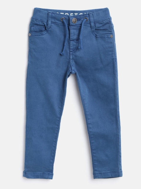 

Marks & Spencer Boys Blue Regular Fit Mid-Rise Clean Look Stretchable Jeans