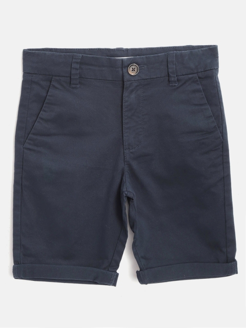 

Marks & Spencer Boys Navy Blue Solid Regular Fit Chino Shorts