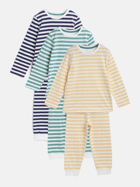

Marks & Spencer Boys Pack of 3 Striped Night Suits, Multi