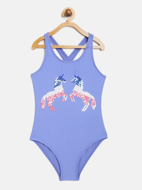 

Marks & Spencer Girls Blue Sequinned Monokini