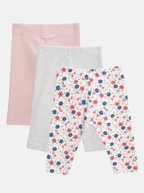 

Marks & Spencer Girls Pack of 3 Ankle-Length Leggings, Pink