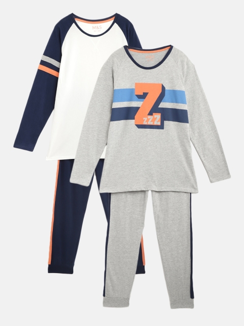 

Marks & Spencer Boys Pack of 2 Night Suits, White