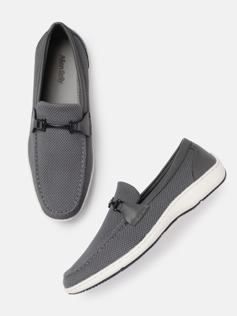 

Allen Solly Men Grey Woven Design Loafers
