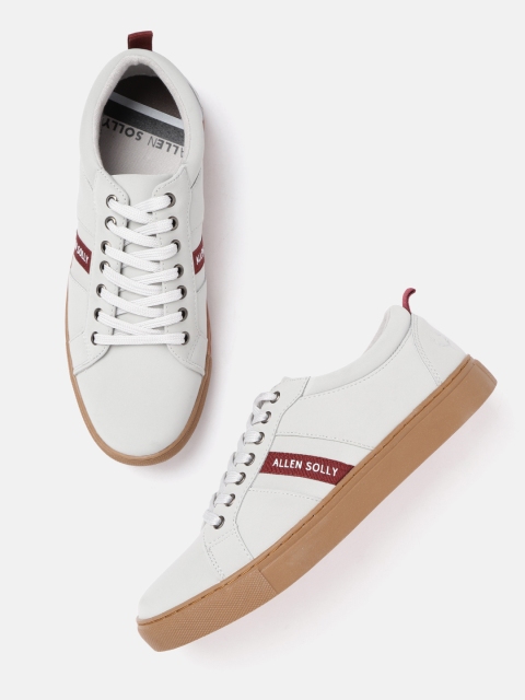 

Allen Solly Men Grey Solid Sneakers