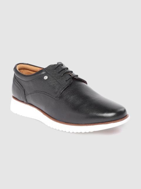 

Allen Solly Men Black Leather Derbys