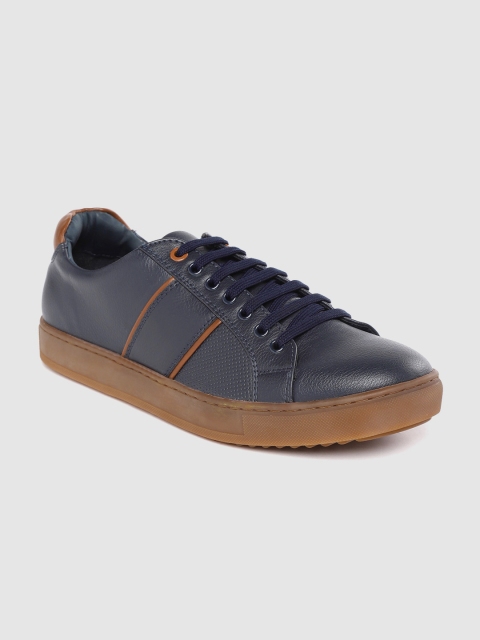 

Allen Solly Men Navy Blue Textured Detail Sneakers