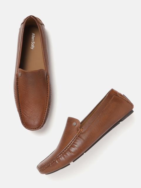 

Allen Solly Men Brown Textured Driving Shoes