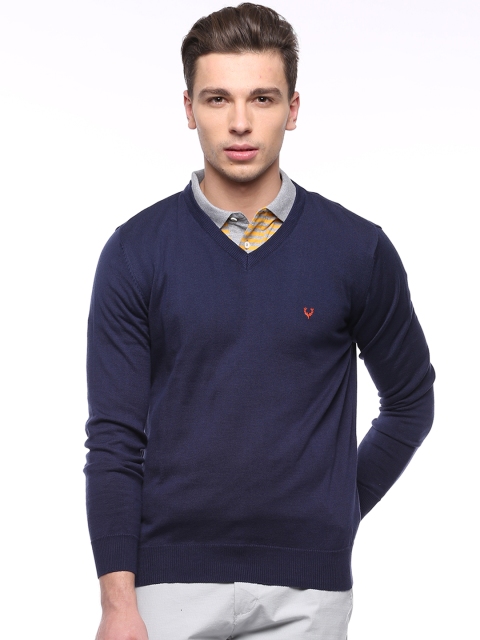 

Solly Sport by Allen Solly Navy Sweater, Blue
