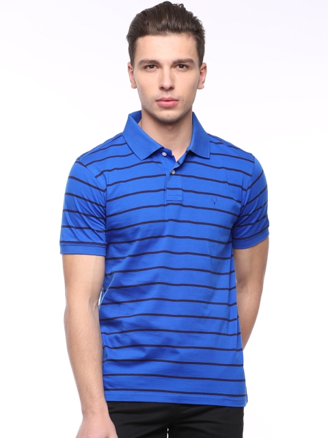 

Allen Solly Blue Striped Polo T-shirt