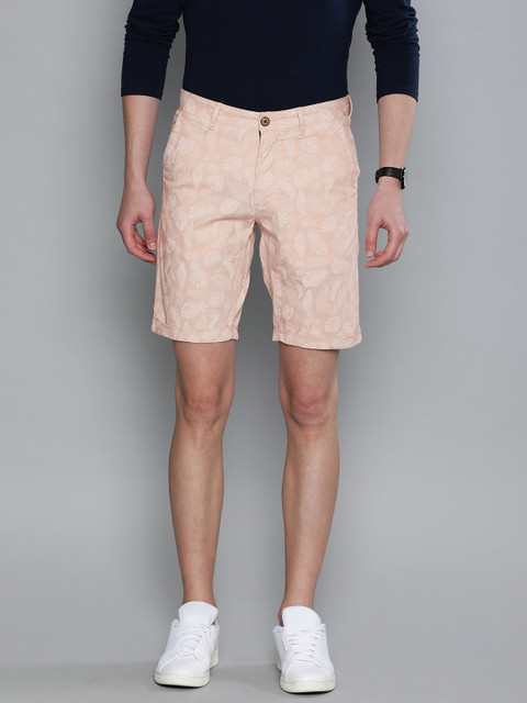 

Louis Philippe Sport Men Pink Printed Slim Fit Regular Shorts
