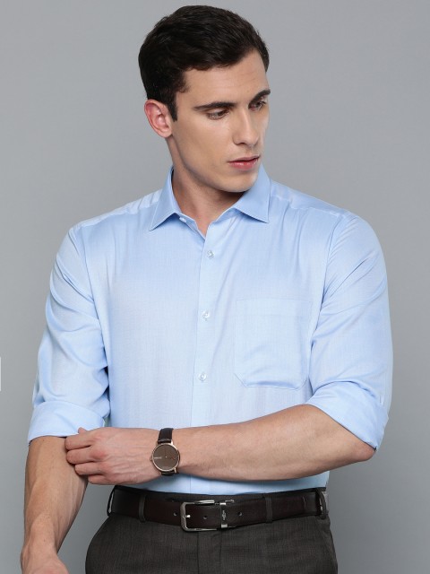 

Louis Philippe Men Blue Slim Fit Solid Formal Shirt