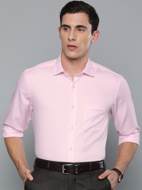 

Louis Philippe Men Pink Slim Fit Solid Formal Shirt