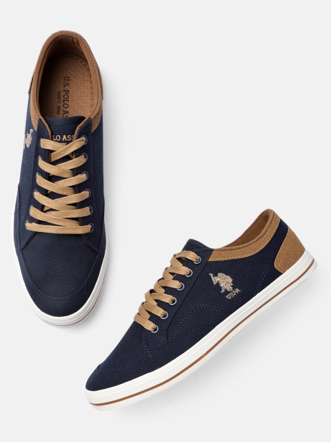 

U.S. Polo Assn. Men Navy Blue Solid MONTON Sneakers