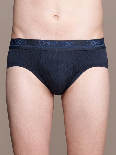 

Calvin Klein Underwear Men Blue Self Design Briefs NB21738SB, Navy blue