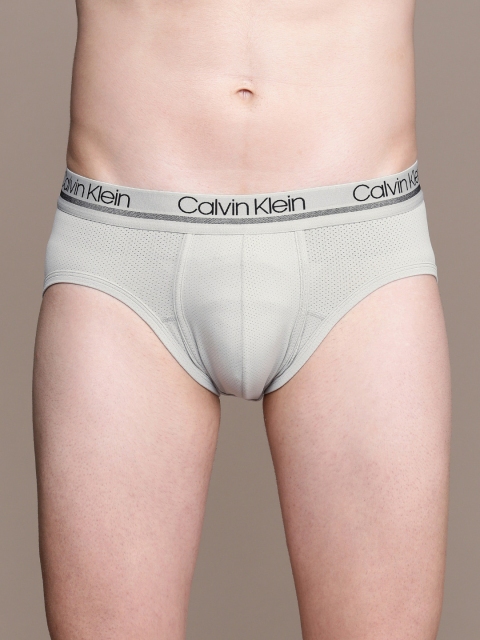 

Calvin Klein Underwear Men Grey Self Design Briefs NB2173JH4