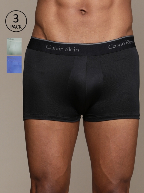 

Calvin Klein Underwear Men Pack of 3 Solid Trunk NB1289WWC, Black