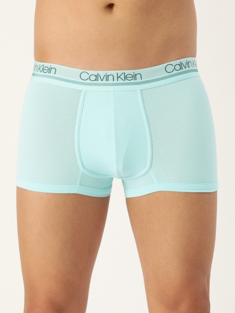 

Calvin Klein Underwear Men Turquoise Blue Solid Trunks NB2174FZ6
