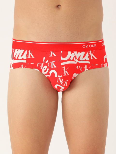 

Calvin Klein Underwear Men Red & White Printed Briefs